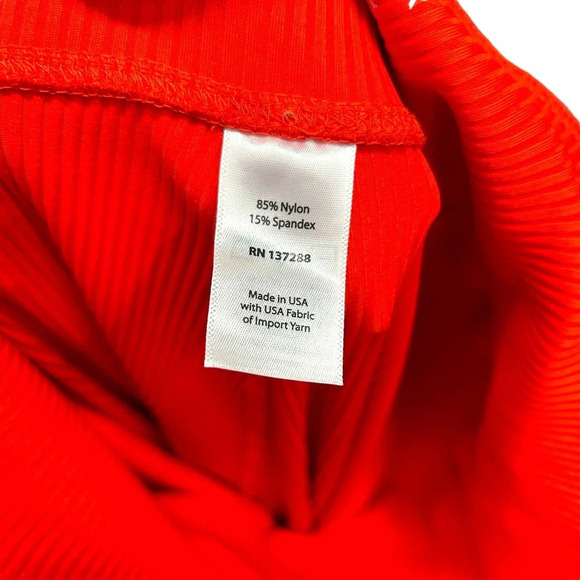 Year of Ours x Bandier Ribbed Veronica‎ Leggings Red Size Large - Picture 9 of 10